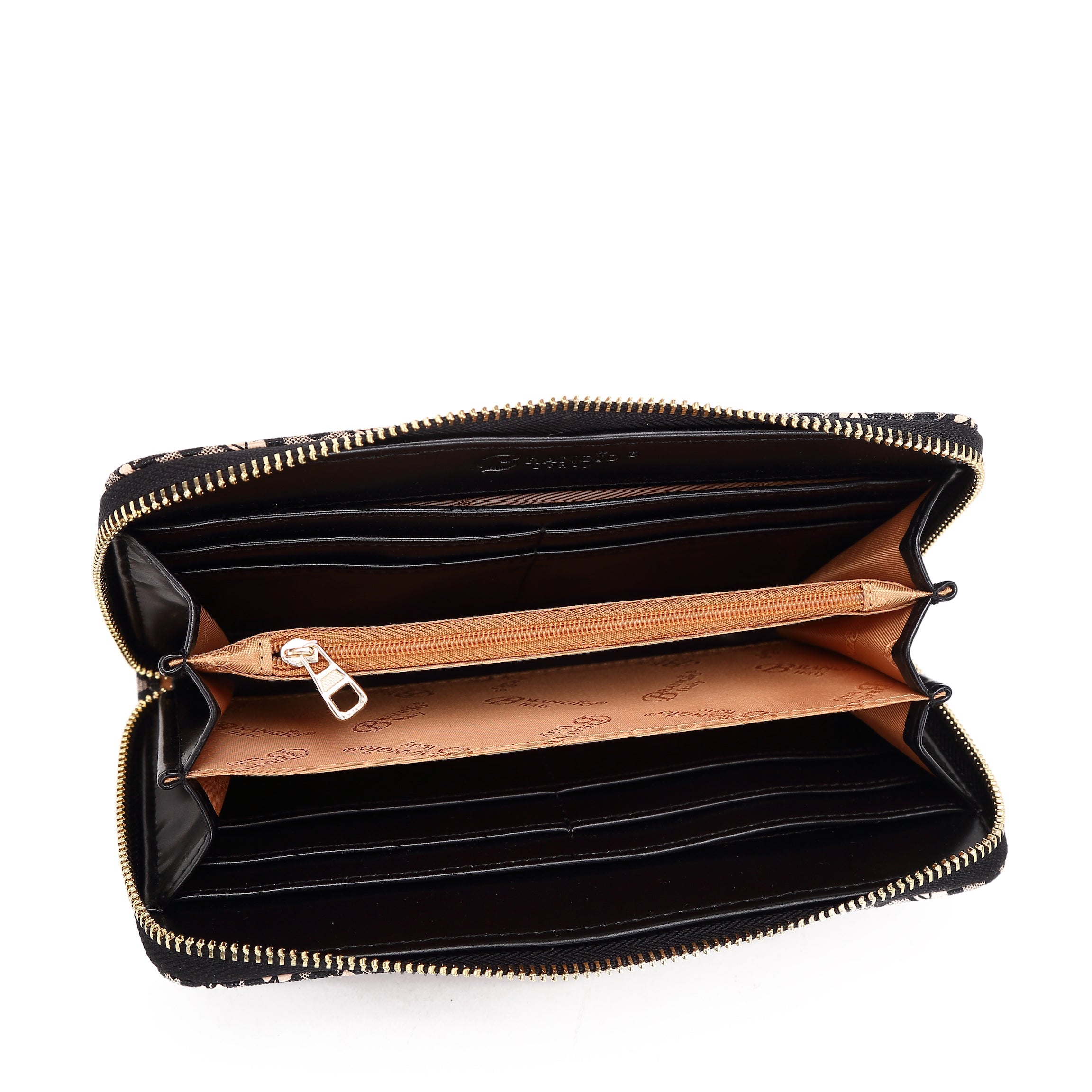 Diamond Bling Handmade Wristlet Wallet with Multiple Card Pockets - Brangio Italy Co.